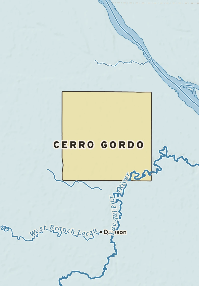 Atlas plate of Cerro Gordo, Minnesota.