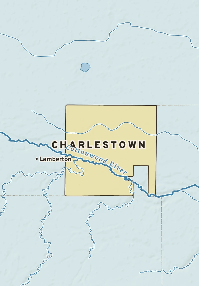 Atlas plate of Charlestown, Minnesota.