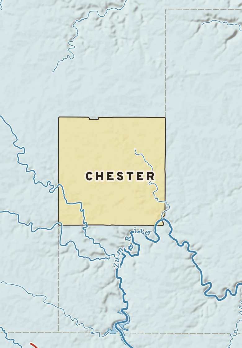 Atlas plate of Chester, Minnesota.