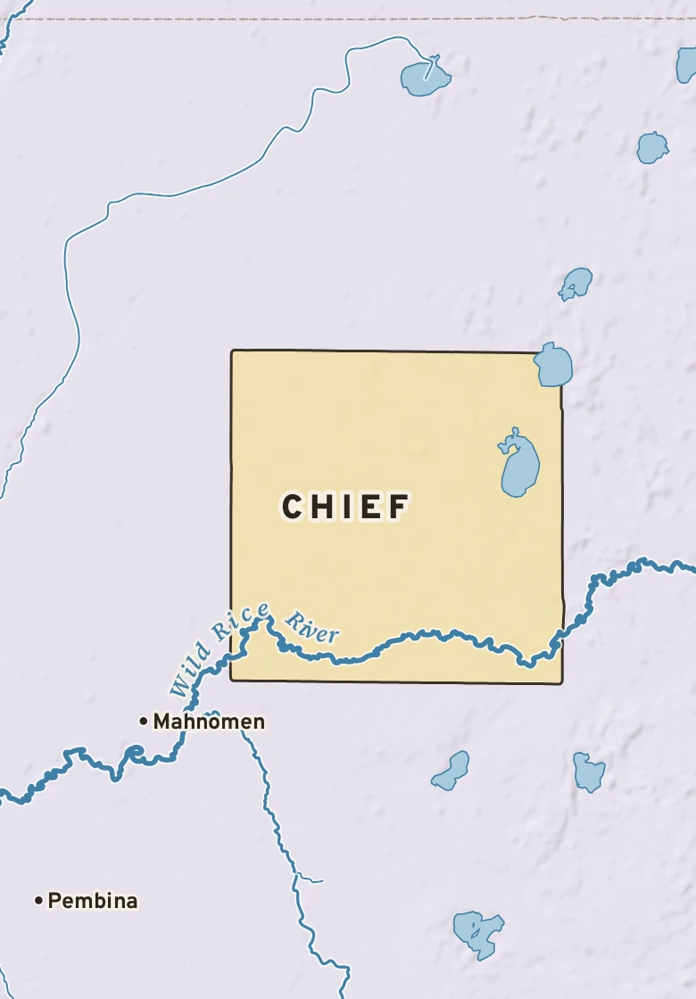 Atlas plate of Chief, Minnesota.