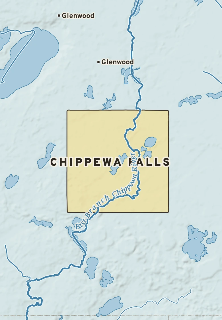 Atlas plate of Chippewa Falls, Minnesota.