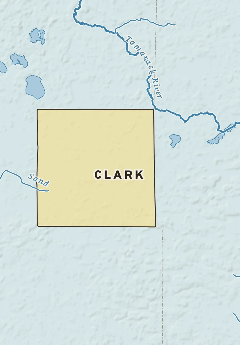Atlas plate of Clark, Minnesota.