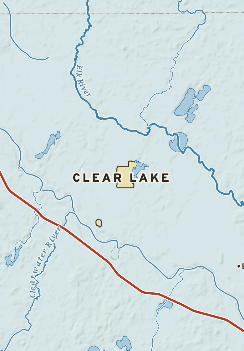 Atlas plate of Clear Lake, Minnesota.