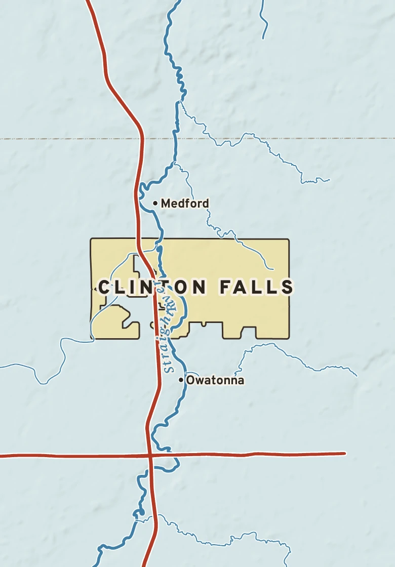 Atlas plate of Clinton Falls, Minnesota.