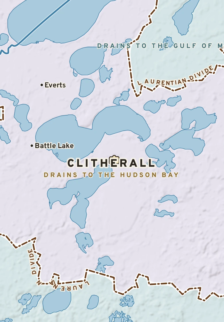 Atlas plate of Clitherall, Minnesota.