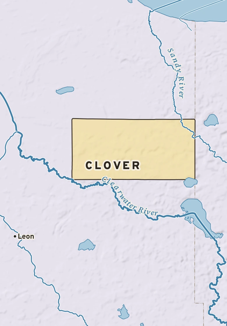 Atlas plate of Clover, Minnesota.