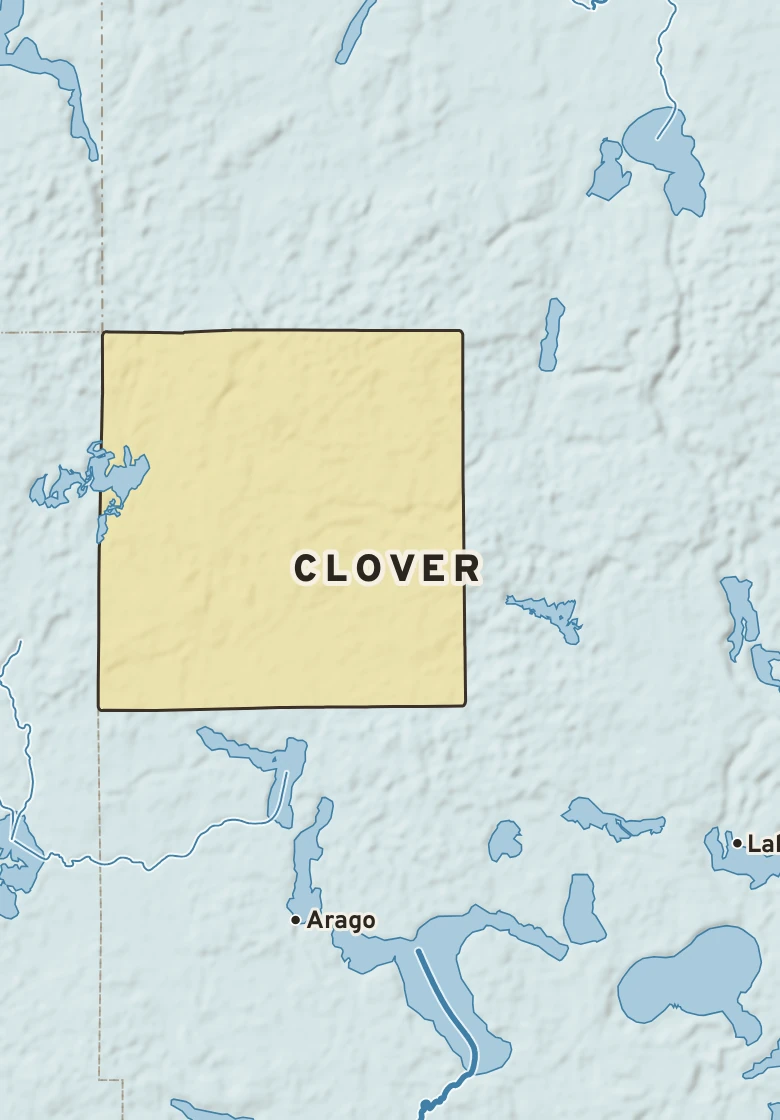 Atlas plate of Clover, Minnesota.