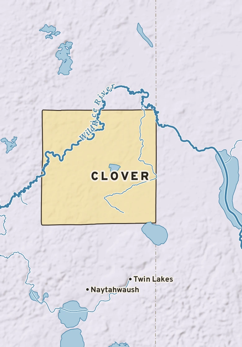 Atlas plate of Clover, Minnesota.