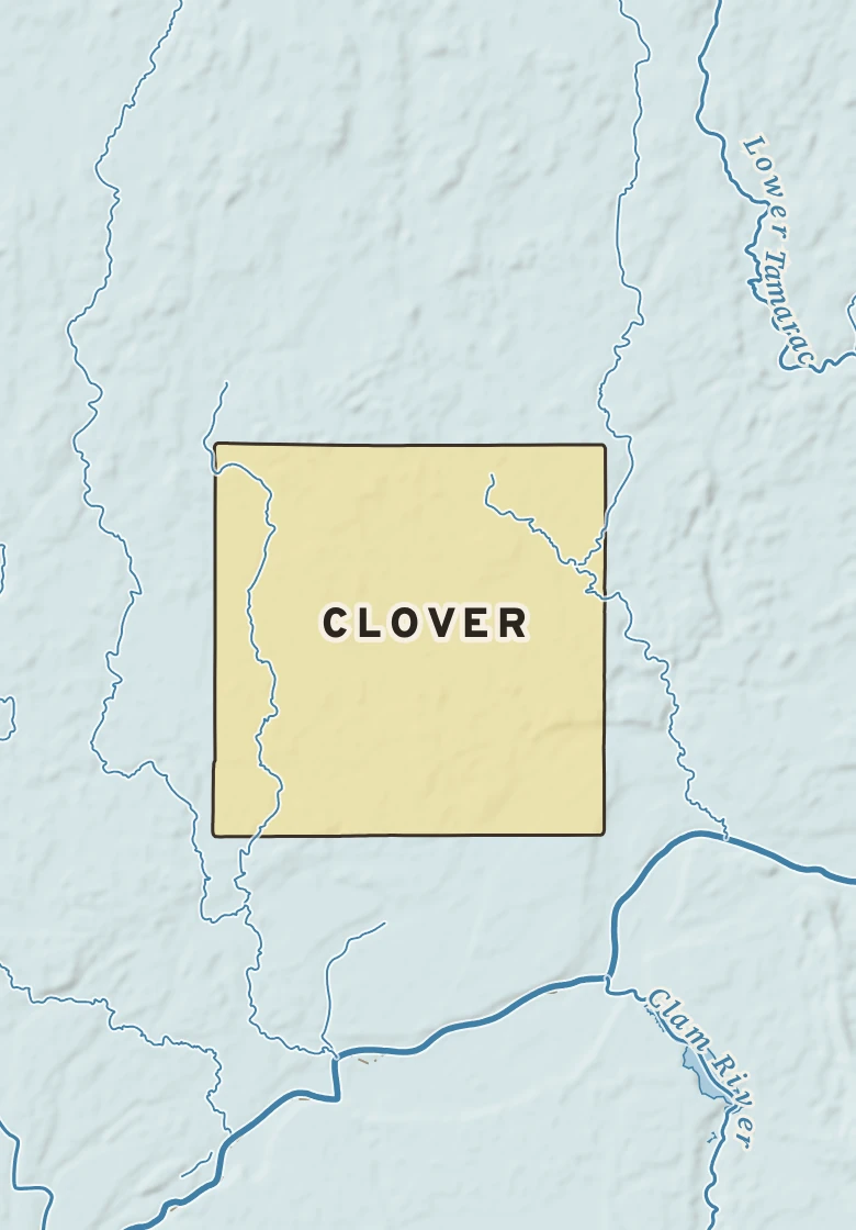 Atlas plate of Clover, Minnesota.