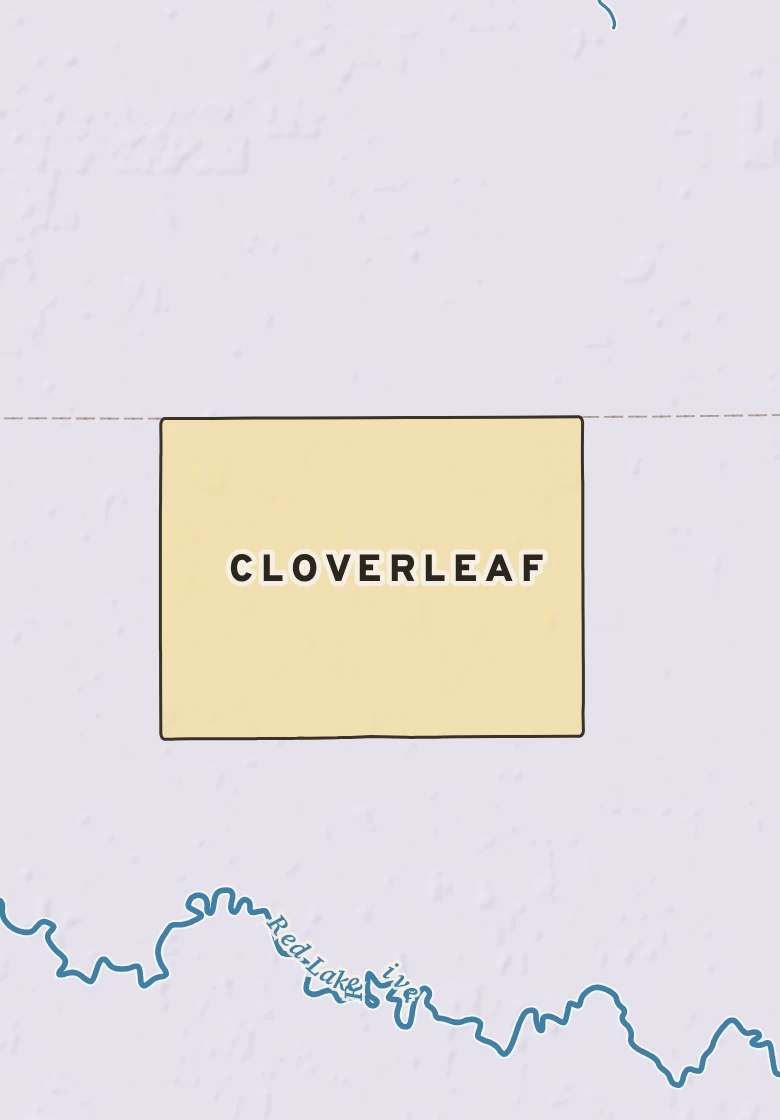 Atlas plate of Cloverleaf, Minnesota.