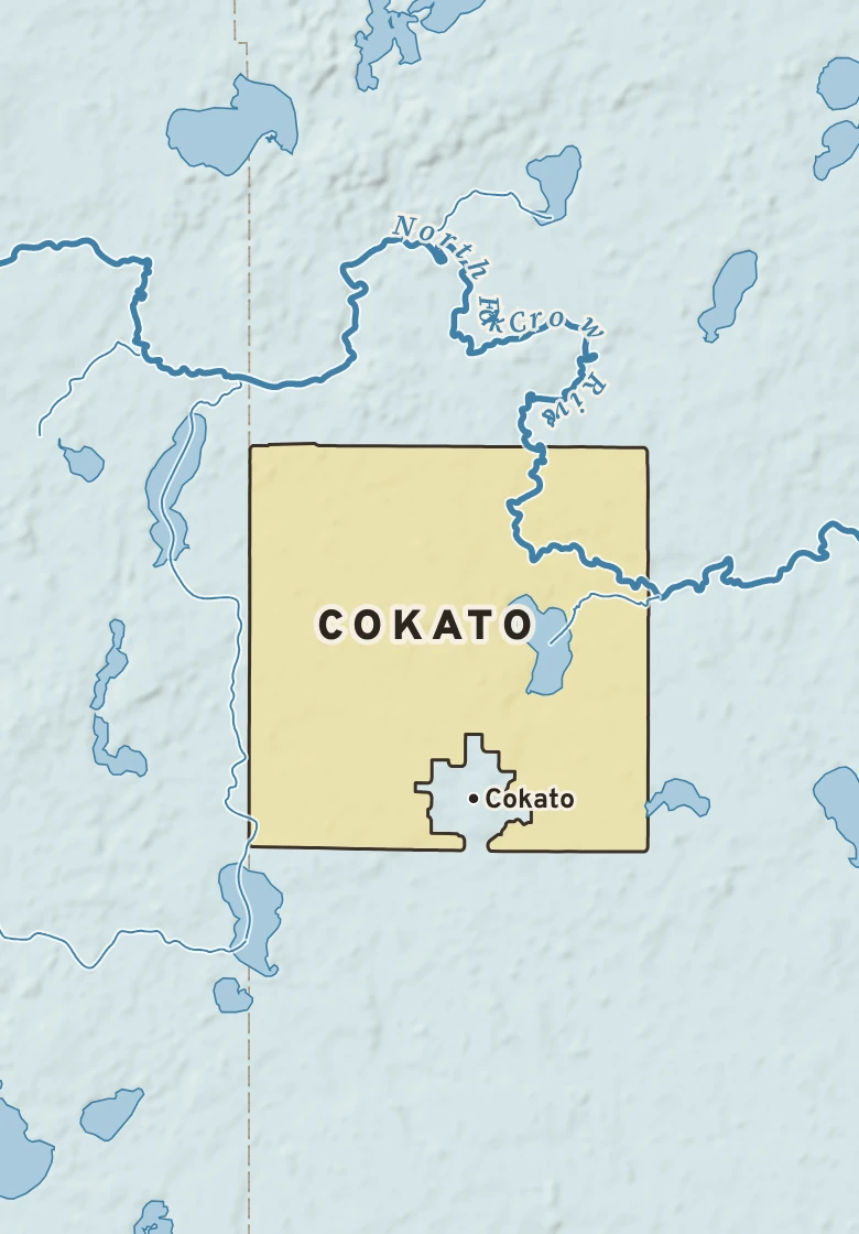 Atlas plate of Cokato, Minnesota.