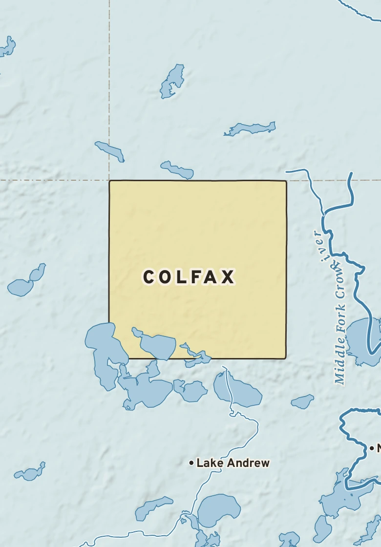 Atlas plate of Colfax, Minnesota.