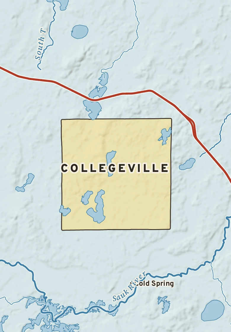 Atlas plate of Collegeville, Minnesota.