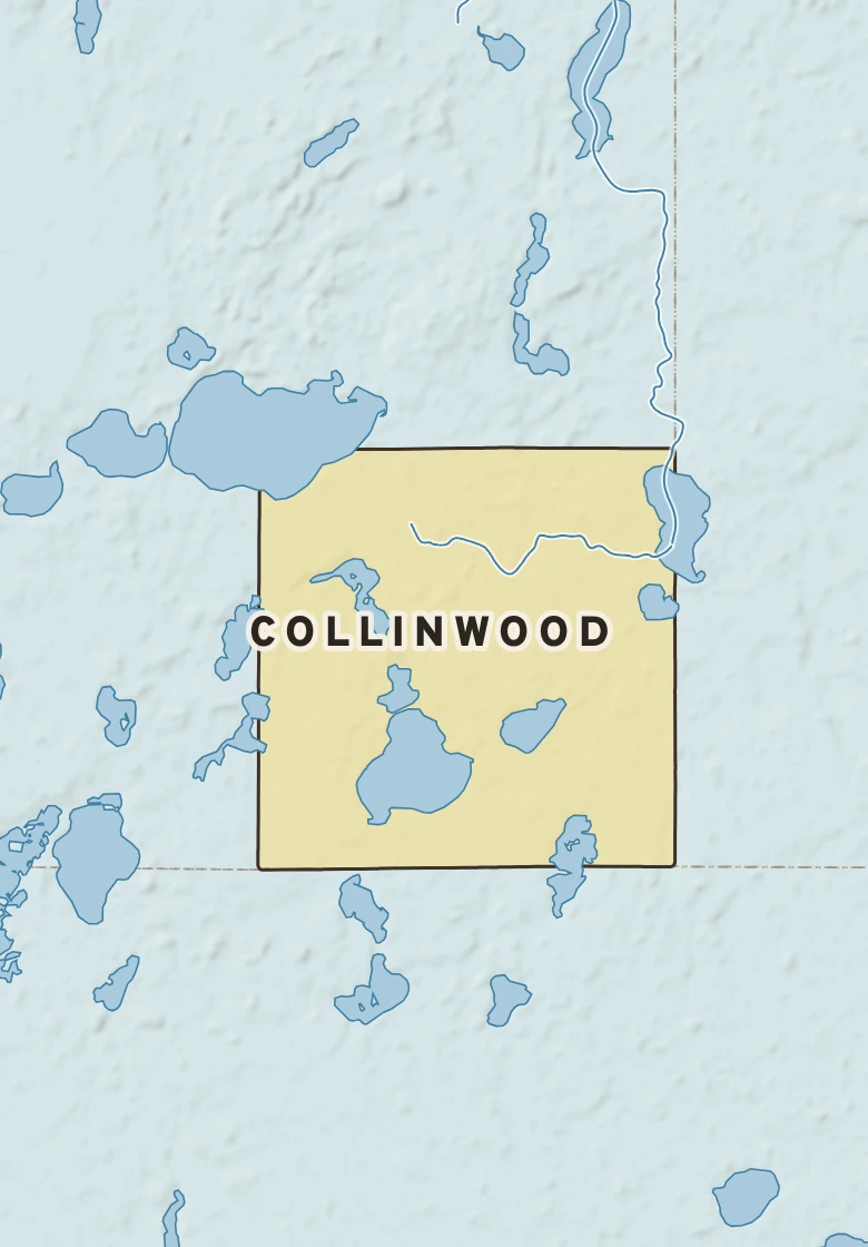 Atlas plate of Collinwood, Minnesota.