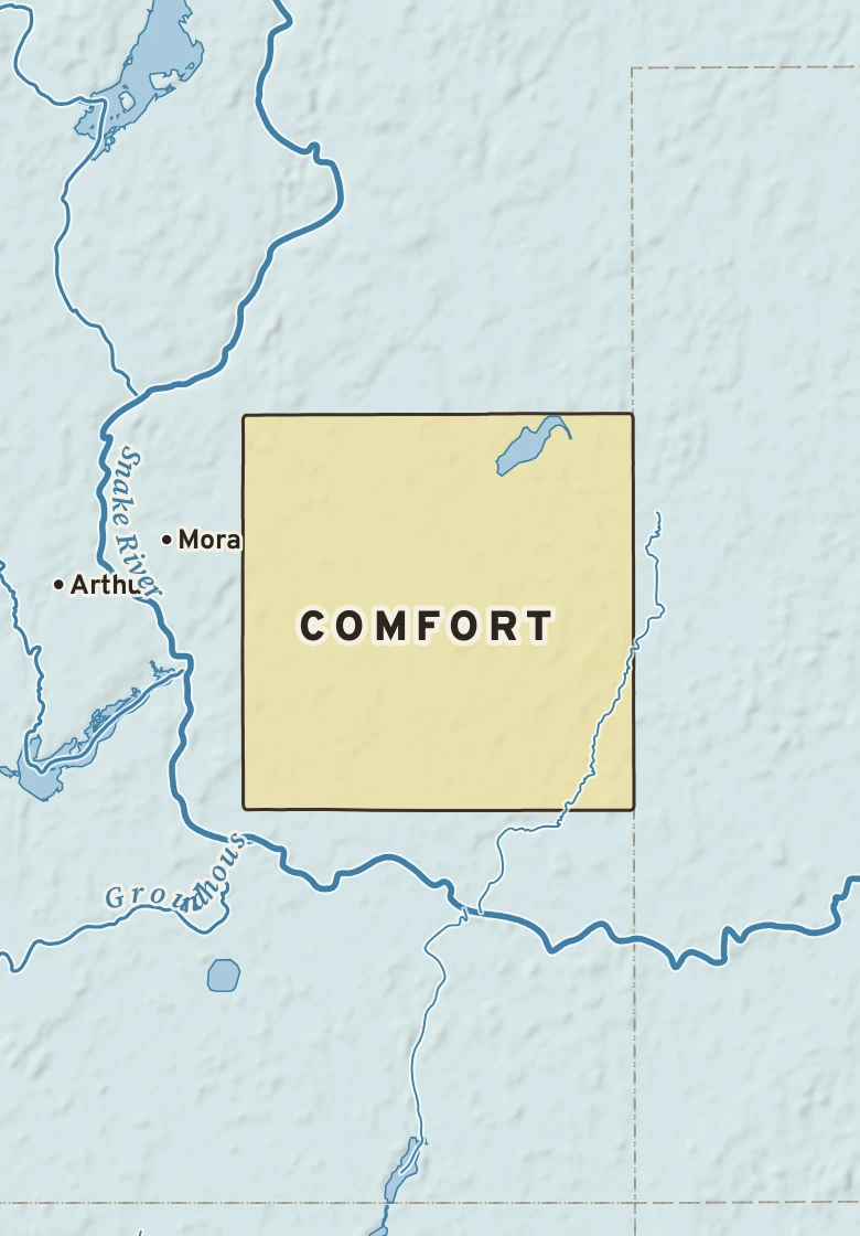 Atlas plate of Comfort, Minnesota.