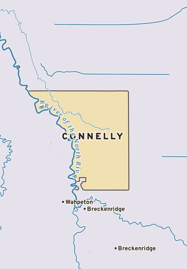 Atlas plate of Connelly, Minnesota.