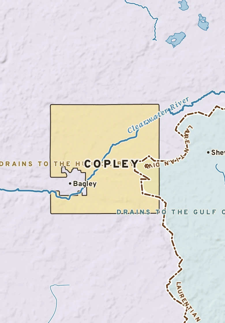 Atlas plate of Copley, Minnesota.