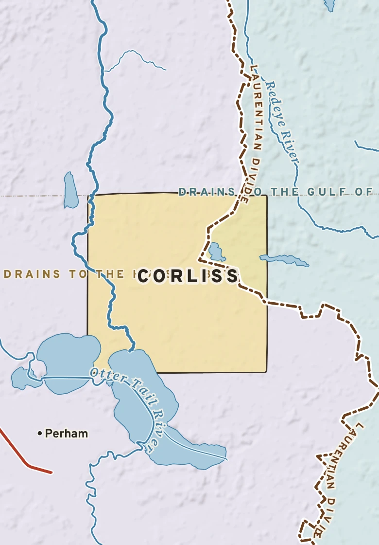 Atlas plate of Corliss, Minnesota.