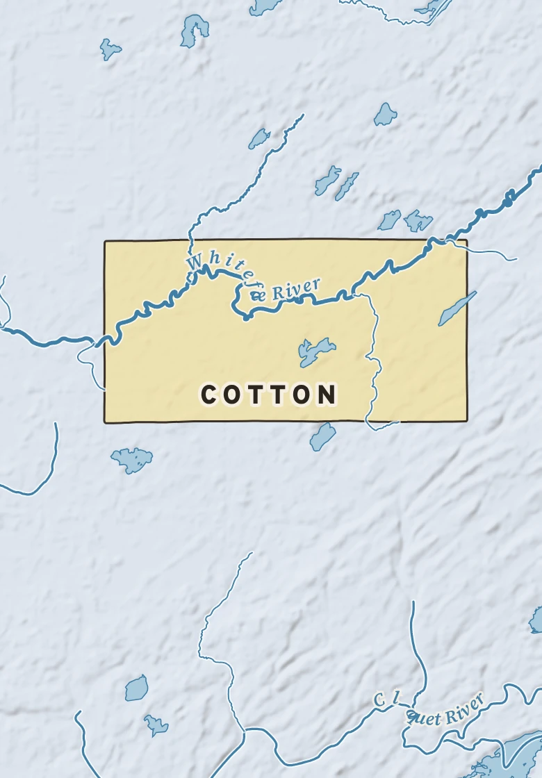 Atlas plate of Cotton, Minnesota.