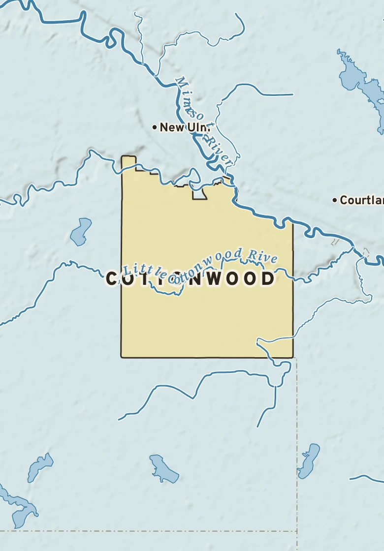 Atlas plate of Cottonwood, Minnesota.