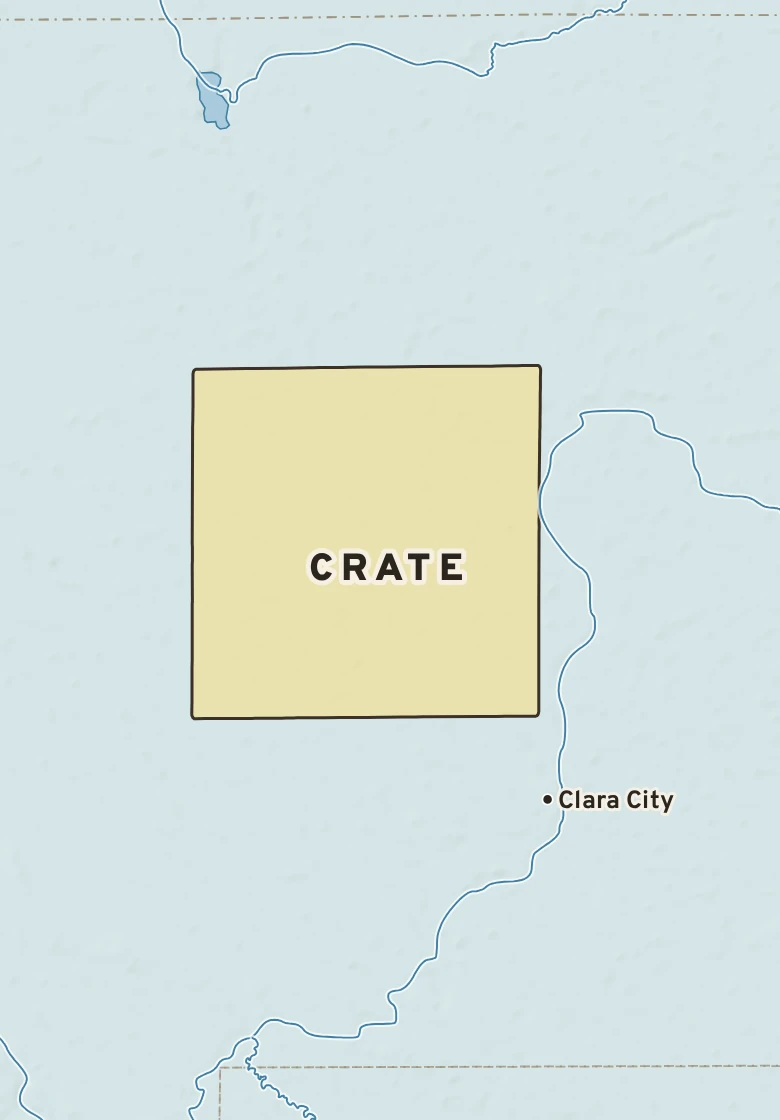 Atlas plate of Crate, Minnesota.
