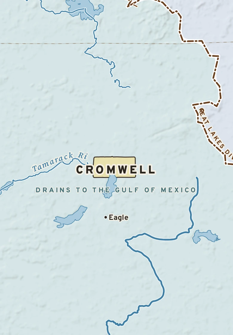 Atlas plate of Cromwell, Minnesota.