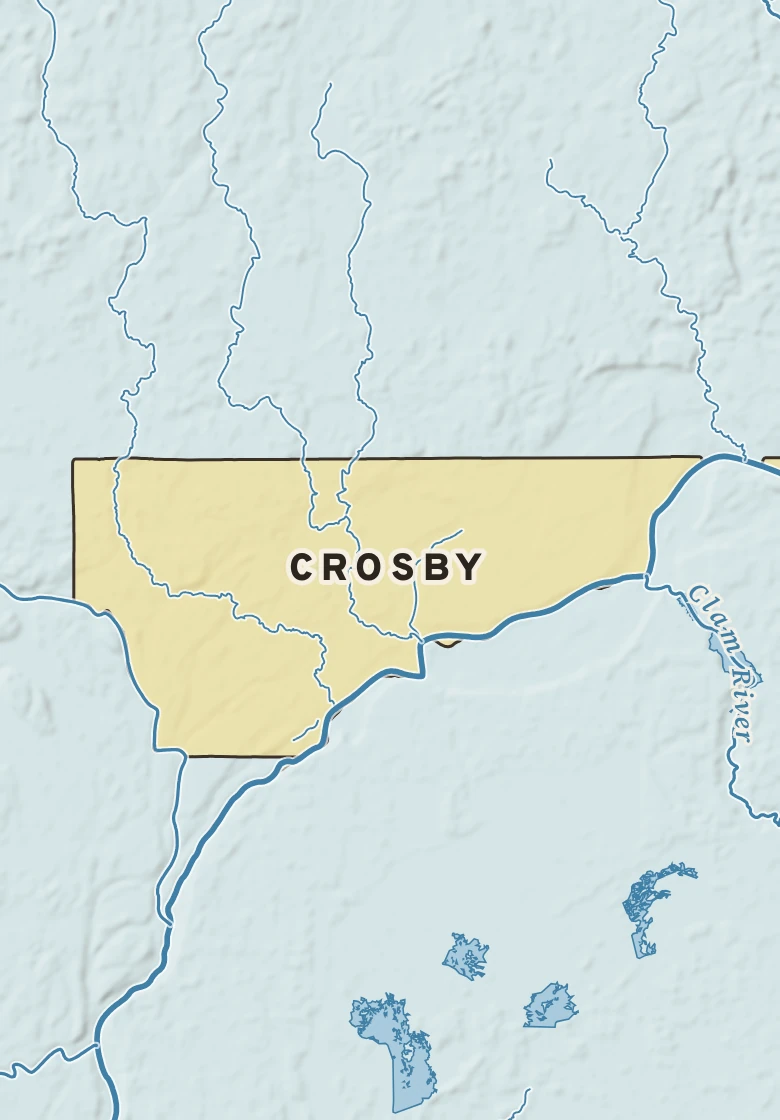 Atlas plate of Crosby, Minnesota.