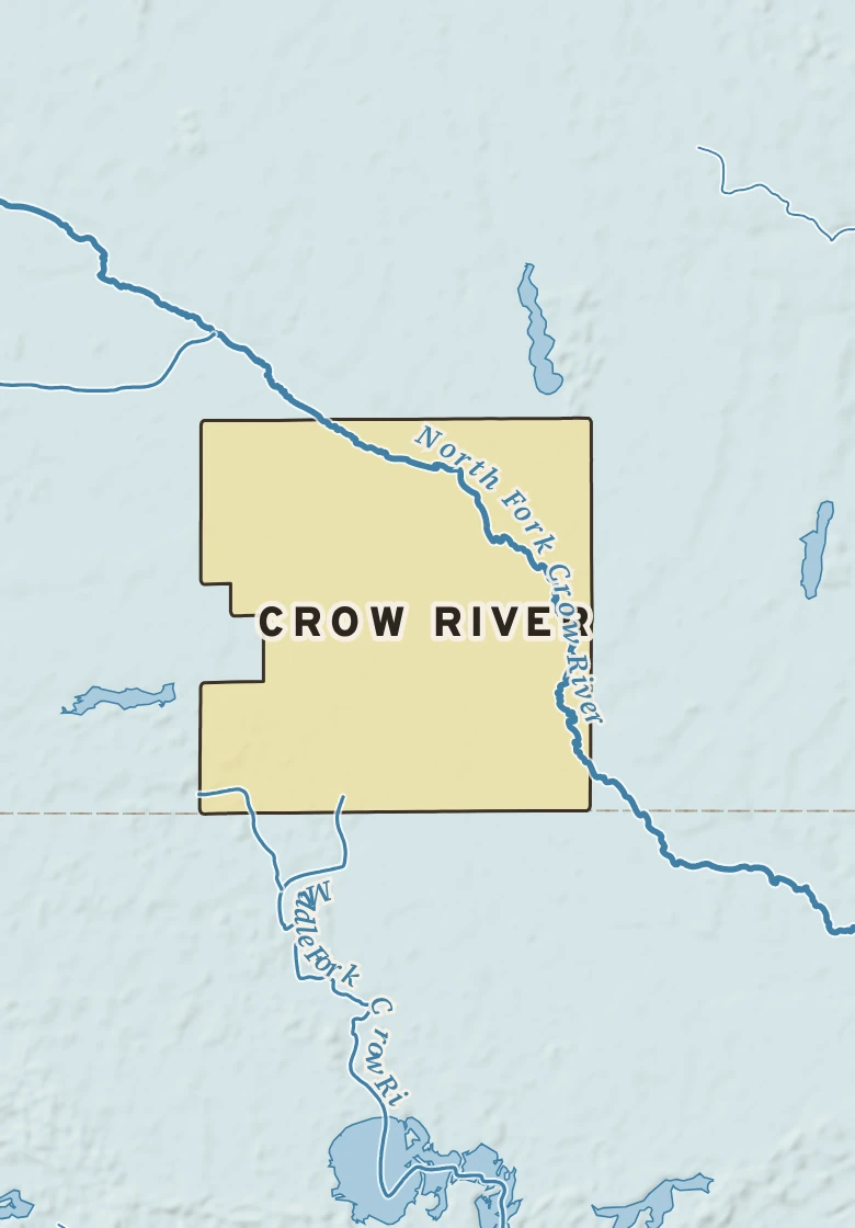Atlas plate of Crow River, Minnesota.