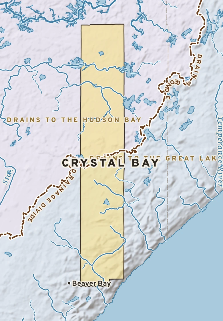 Atlas plate of Crystal Bay, Minnesota.