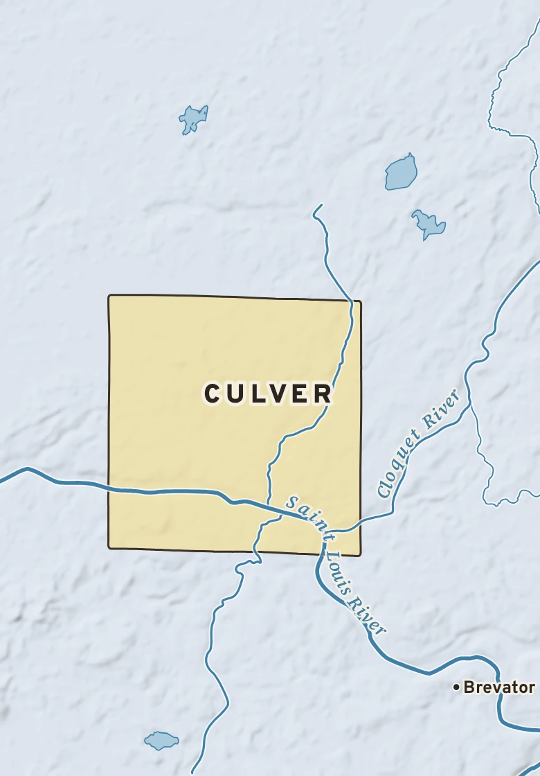 Atlas plate of Culver, Minnesota.