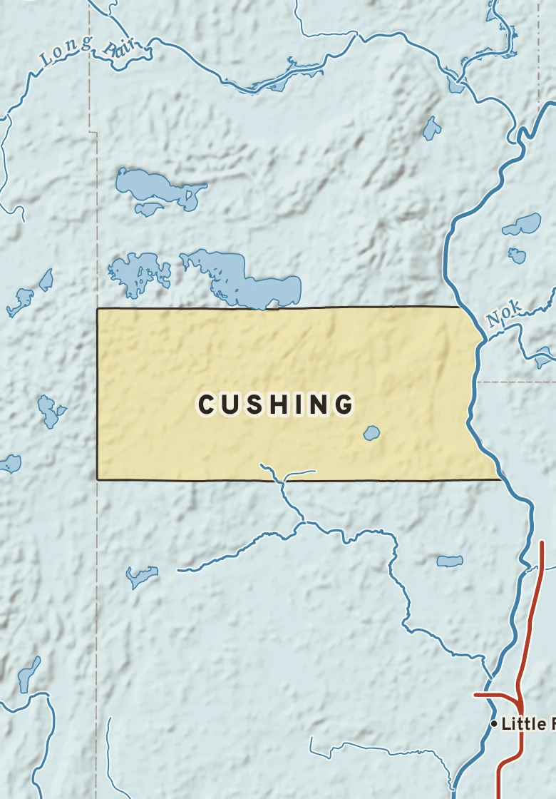 Atlas plate of Cushing, Minnesota.