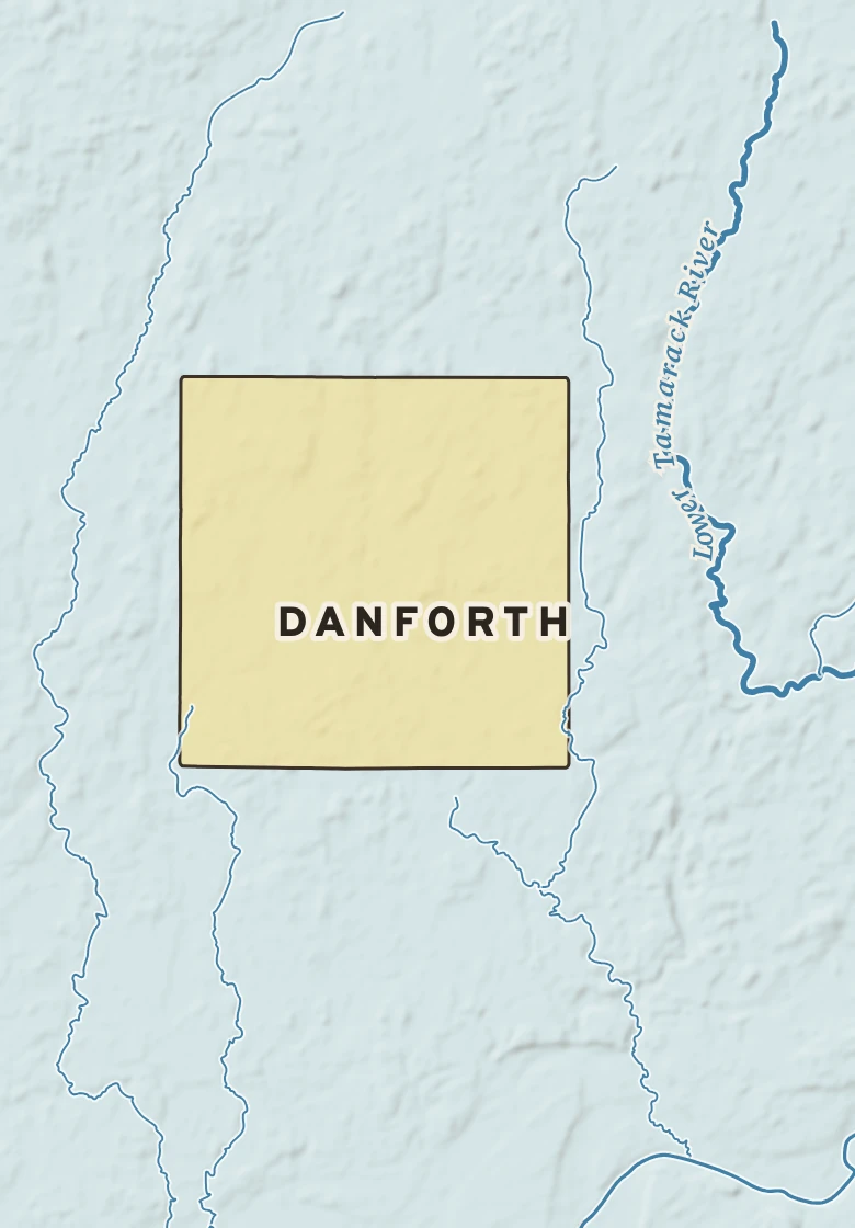 Atlas plate of Danforth, Minnesota.