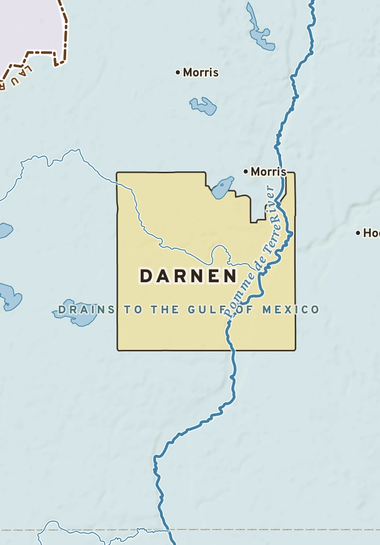 Atlas plate of Darnen, Minnesota.