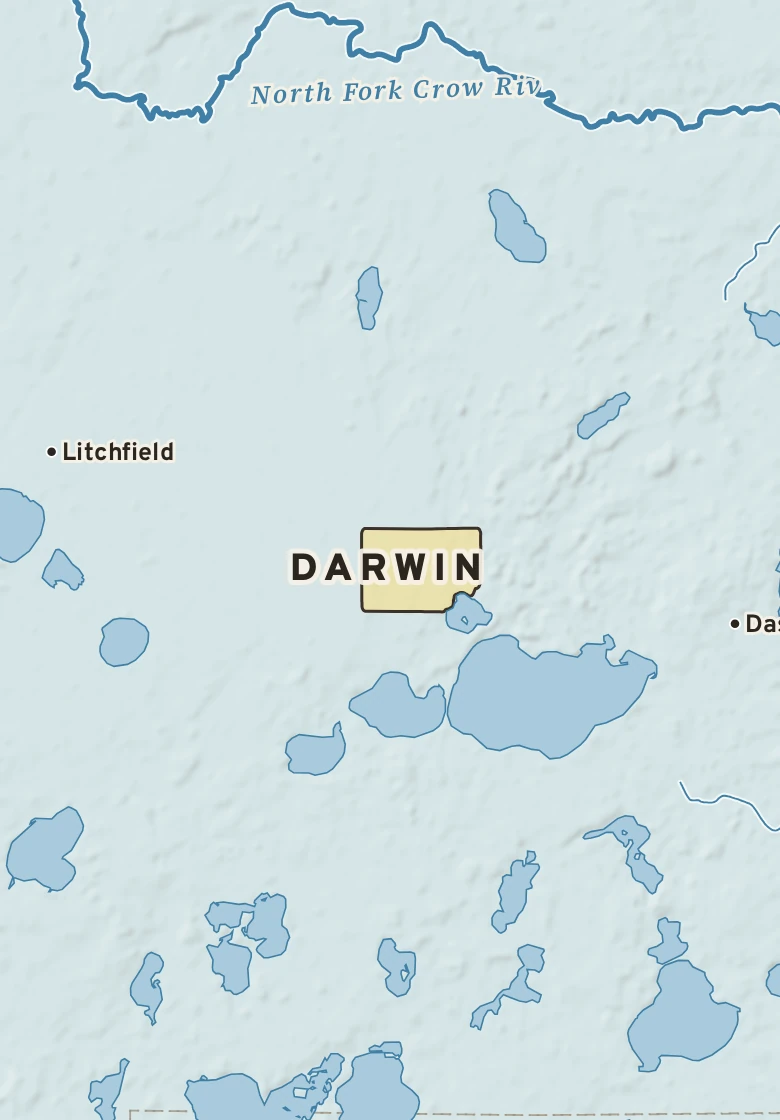 Atlas plate of Darwin, Minnesota.