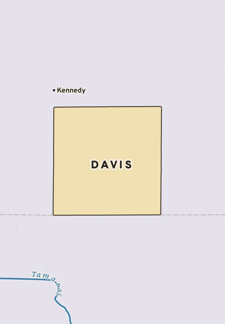 Atlas plate of Davis, Minnesota.