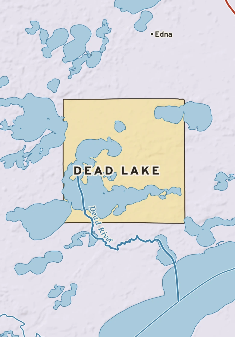 Atlas plate of Dead Lake, Minnesota.