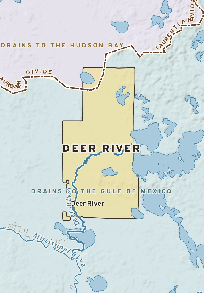 Atlas plate of Deer River, Minnesota.
