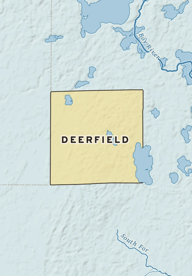 Atlas plate of Deerfield, Minnesota.