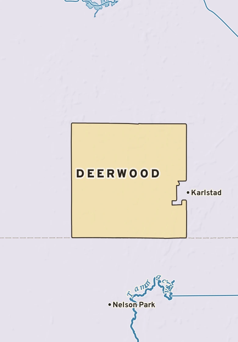 Atlas plate of Deerwood, Minnesota.