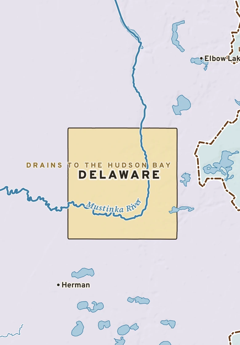 Atlas plate of Delaware, Minnesota.