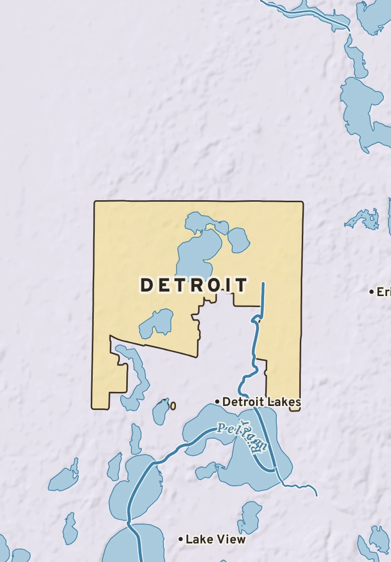 Atlas plate of Detroit, Minnesota.