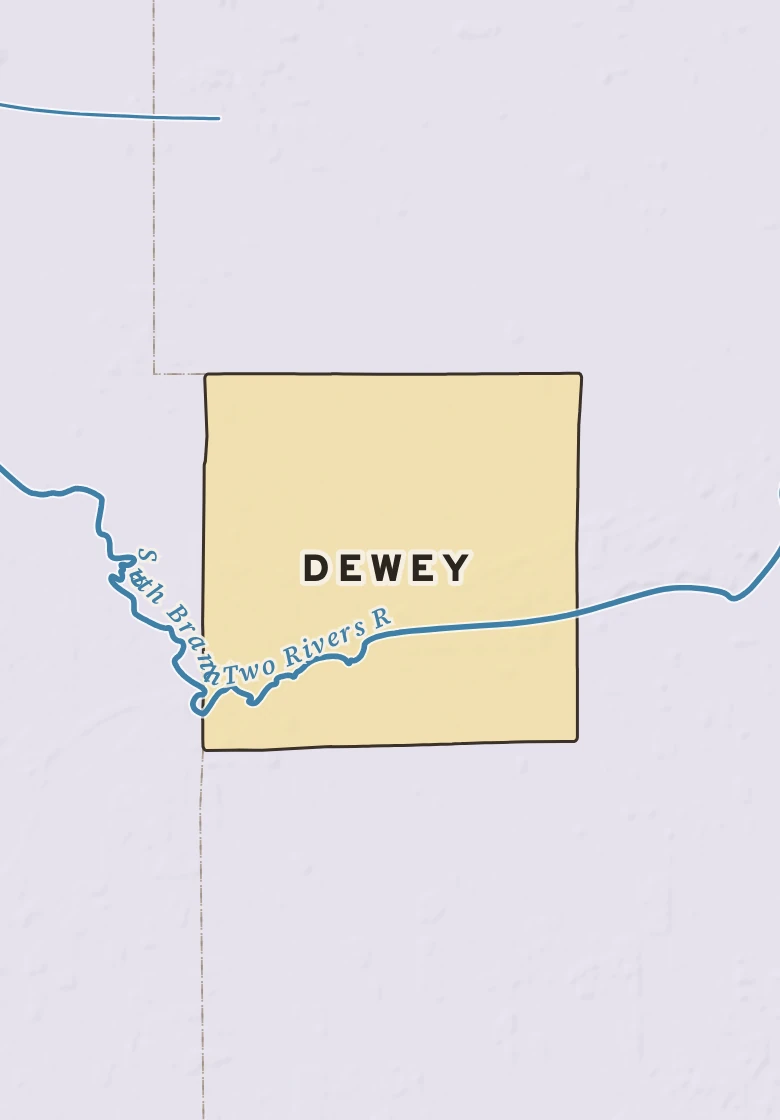 Atlas plate of Dewey, Minnesota.