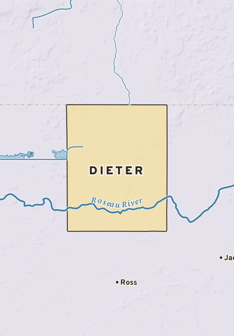 Atlas plate of Dieter, Minnesota.