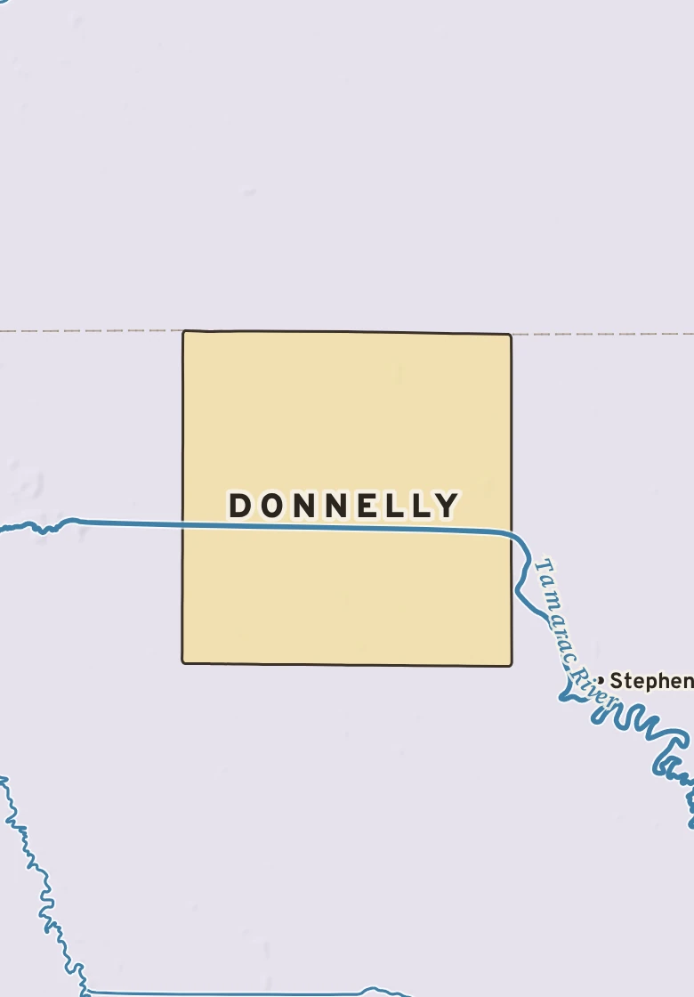 Atlas plate of Donnelly, Minnesota.