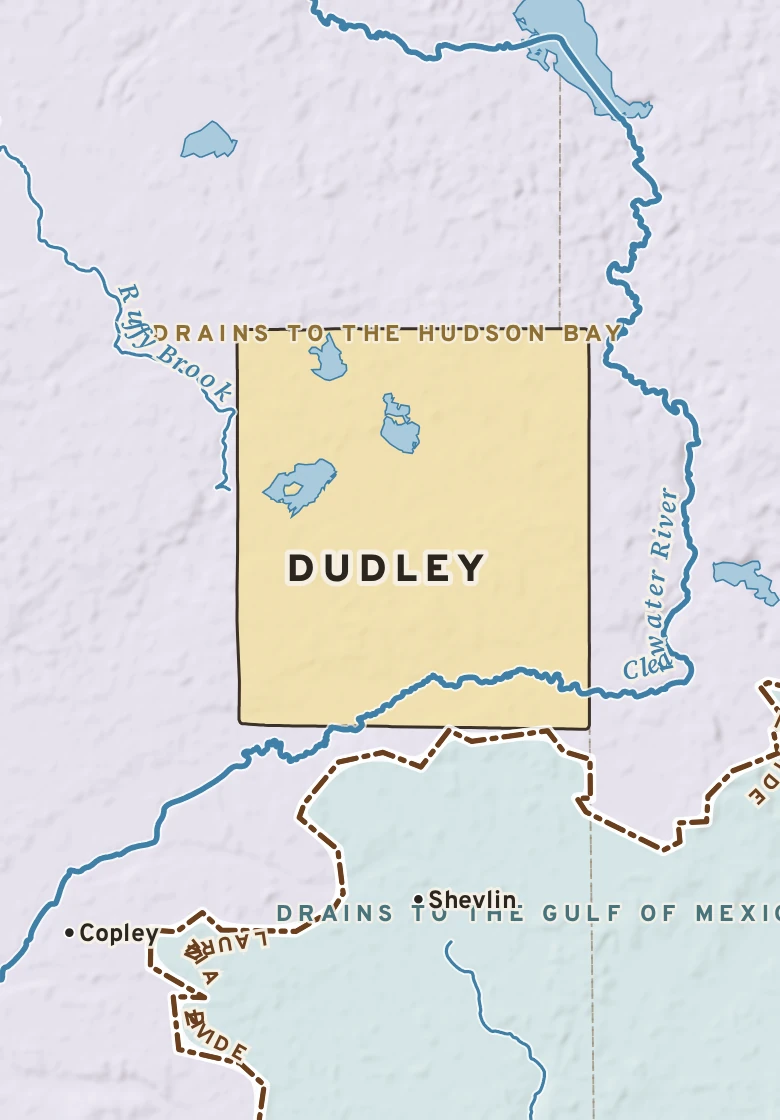 Atlas plate of Dudley, Minnesota.