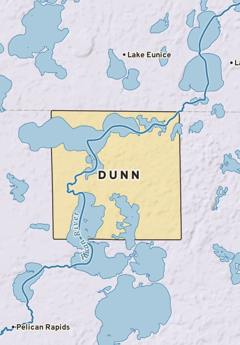 Atlas plate of Dunn, Minnesota.