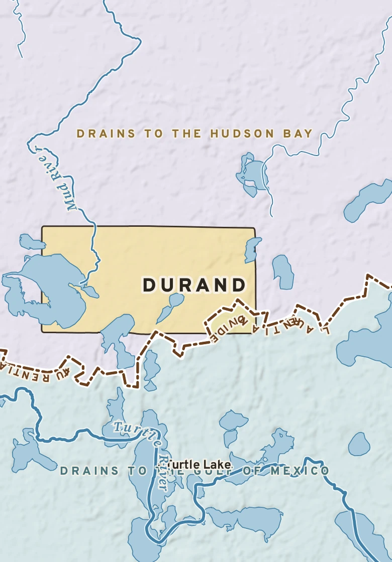 Atlas plate of Durand, Minnesota.