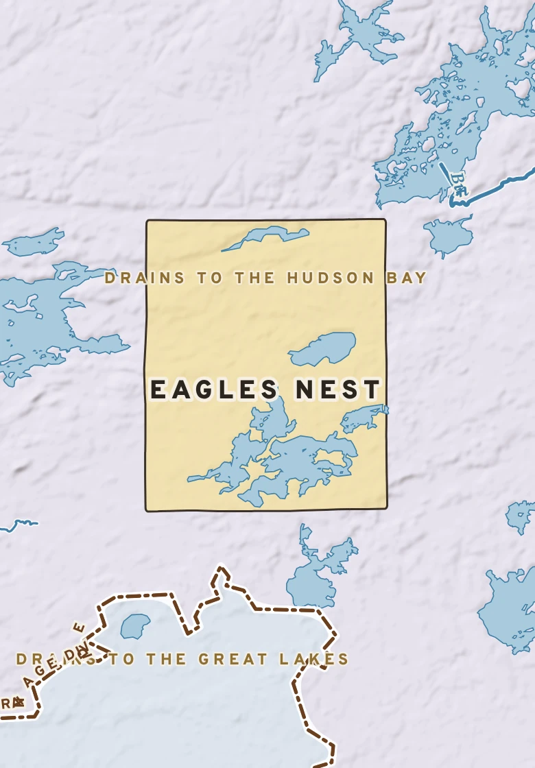 Atlas plate of Eagles Nest, Minnesota.
