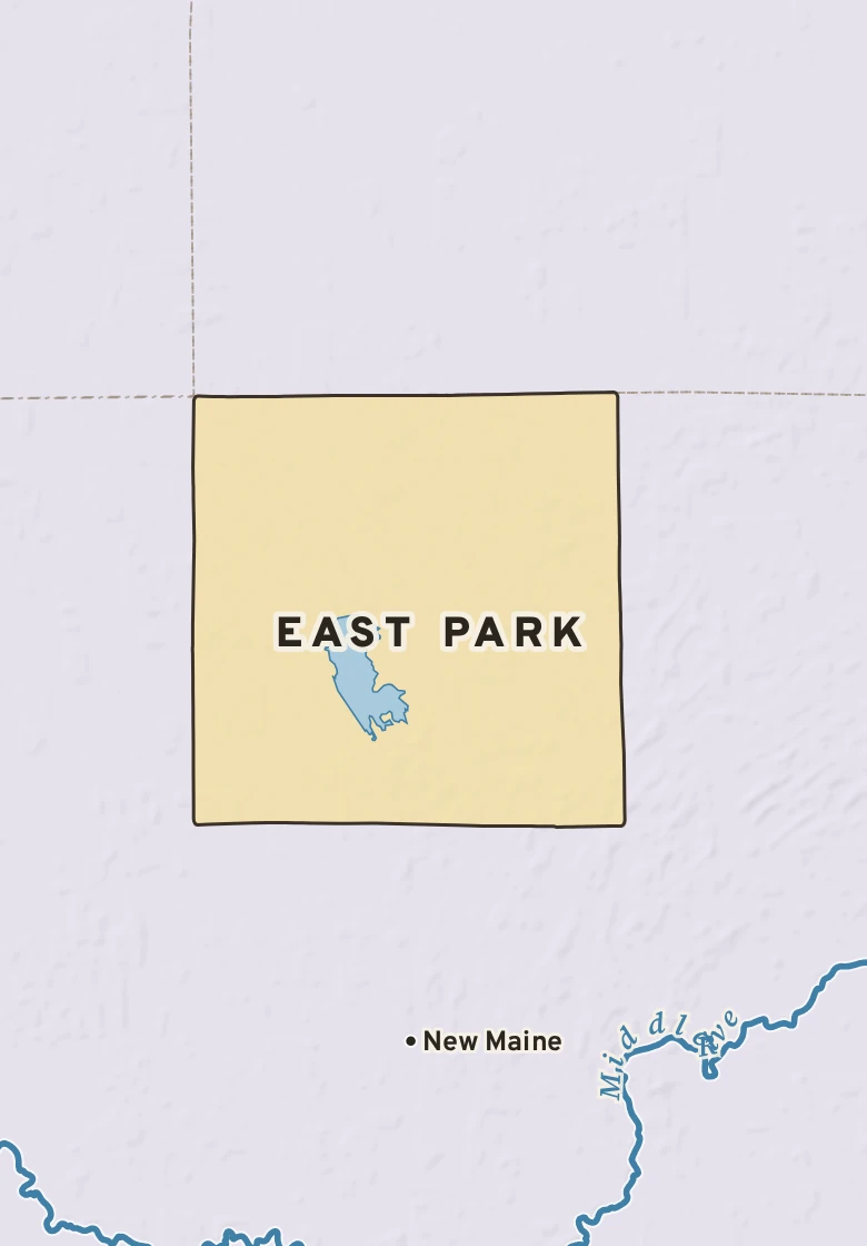 Atlas plate of East Park, Minnesota.