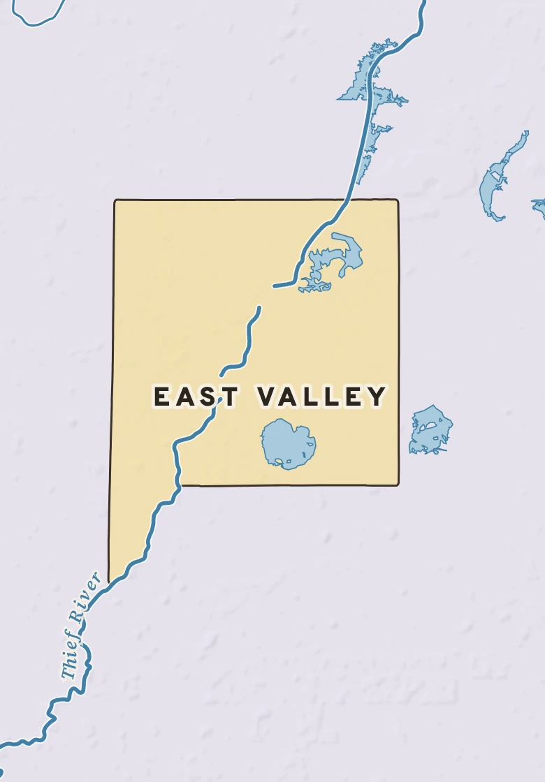 Atlas plate of East Valley, Minnesota.